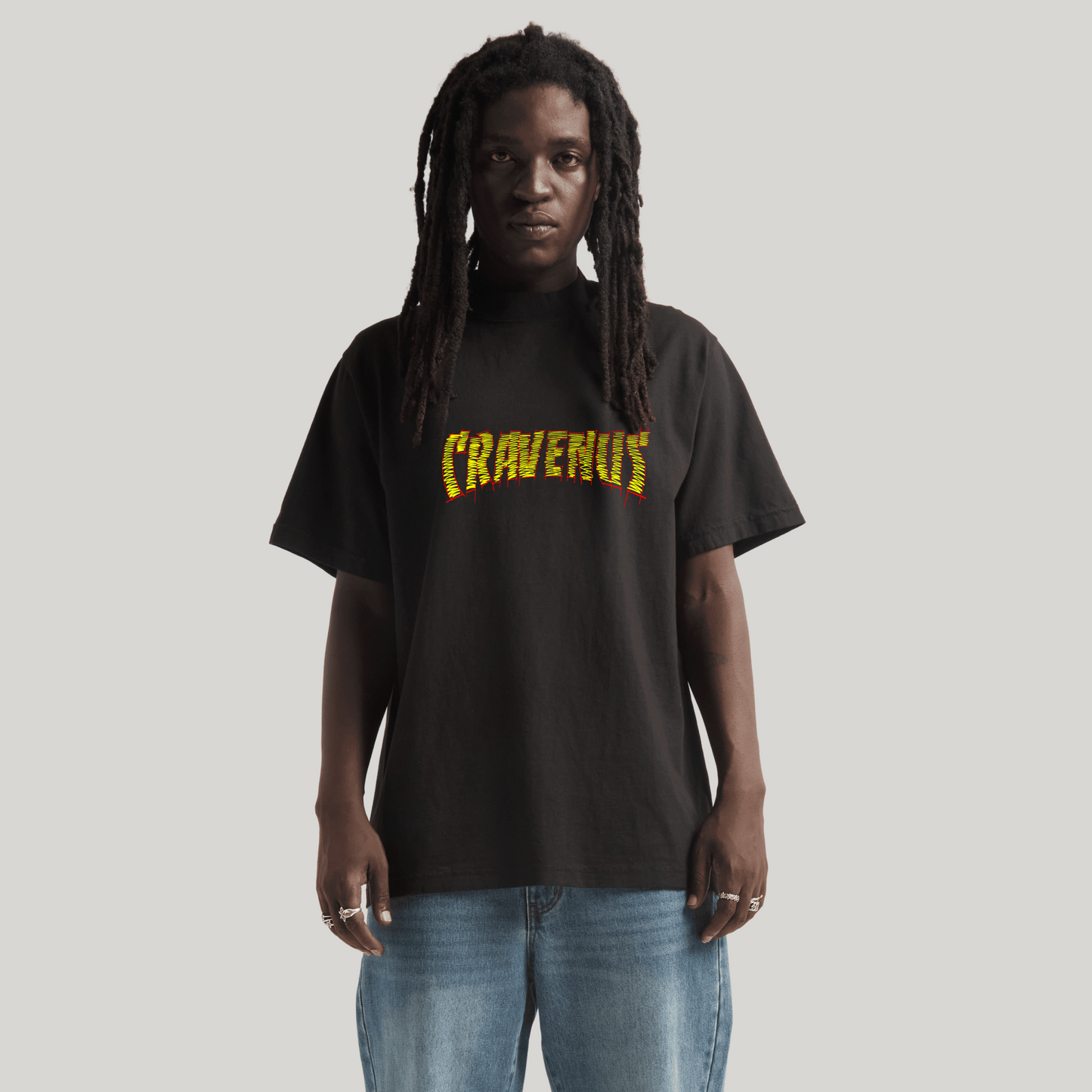 Cravenus "Nonchalant King" Max Heavyweight Garment-Dyed Tee - Cap On