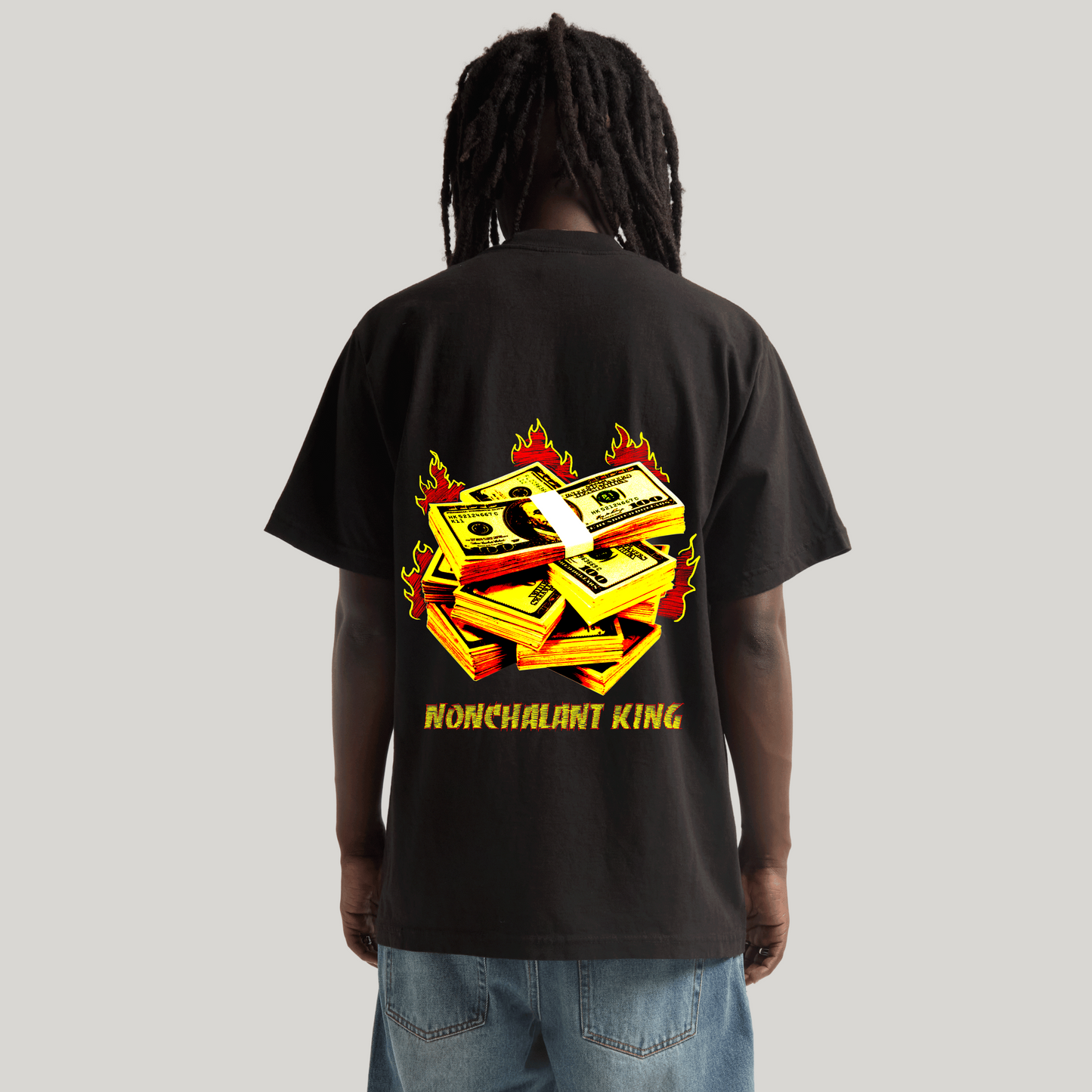 Cravenus "Nonchalant King" Max Heavyweight Garment-Dyed Tee - Cap On