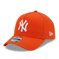 New Era New York Yankees MLB Orange 9FORTY A-Frame Adjustable Cap