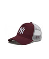 New Era New York Yankees Trucker Cap Maroon