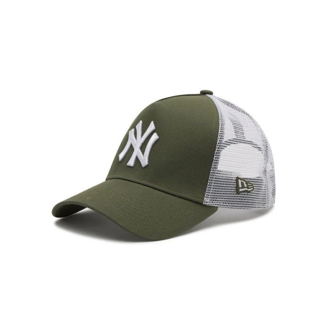New Era New York Yankees Khaki A-Frame Trucker Cap