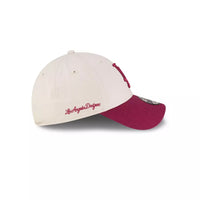 New Era Los Angeles Dodgers MLB Side Script 9FORTY Cap Ivory Red