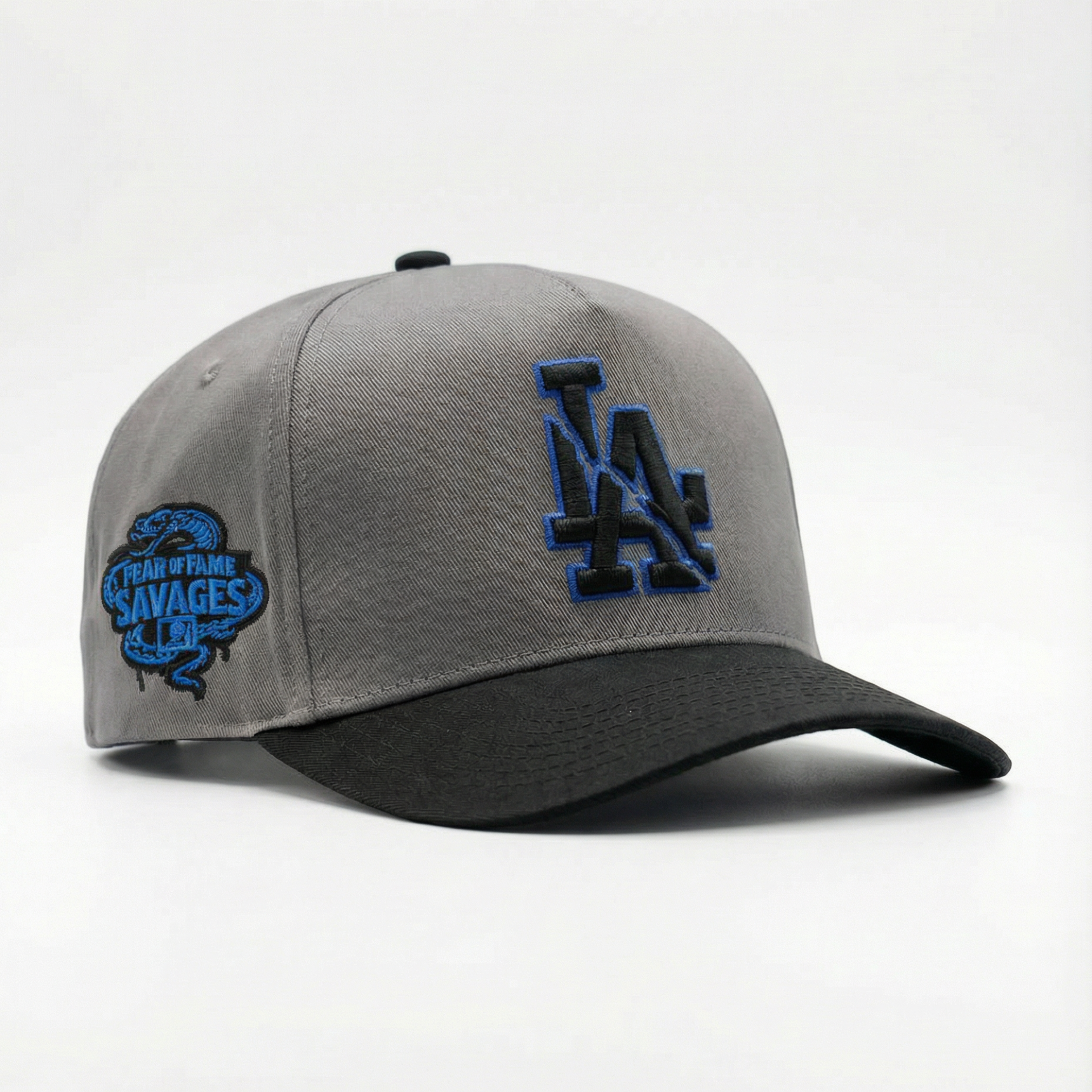 Fear of Fame “Savages” LA Cap Grey - Electric Blue