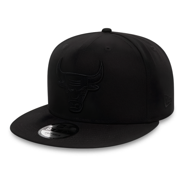 New Era Chicago Bulls NBA Monochrome Black 9FIFTY Snapback Cap