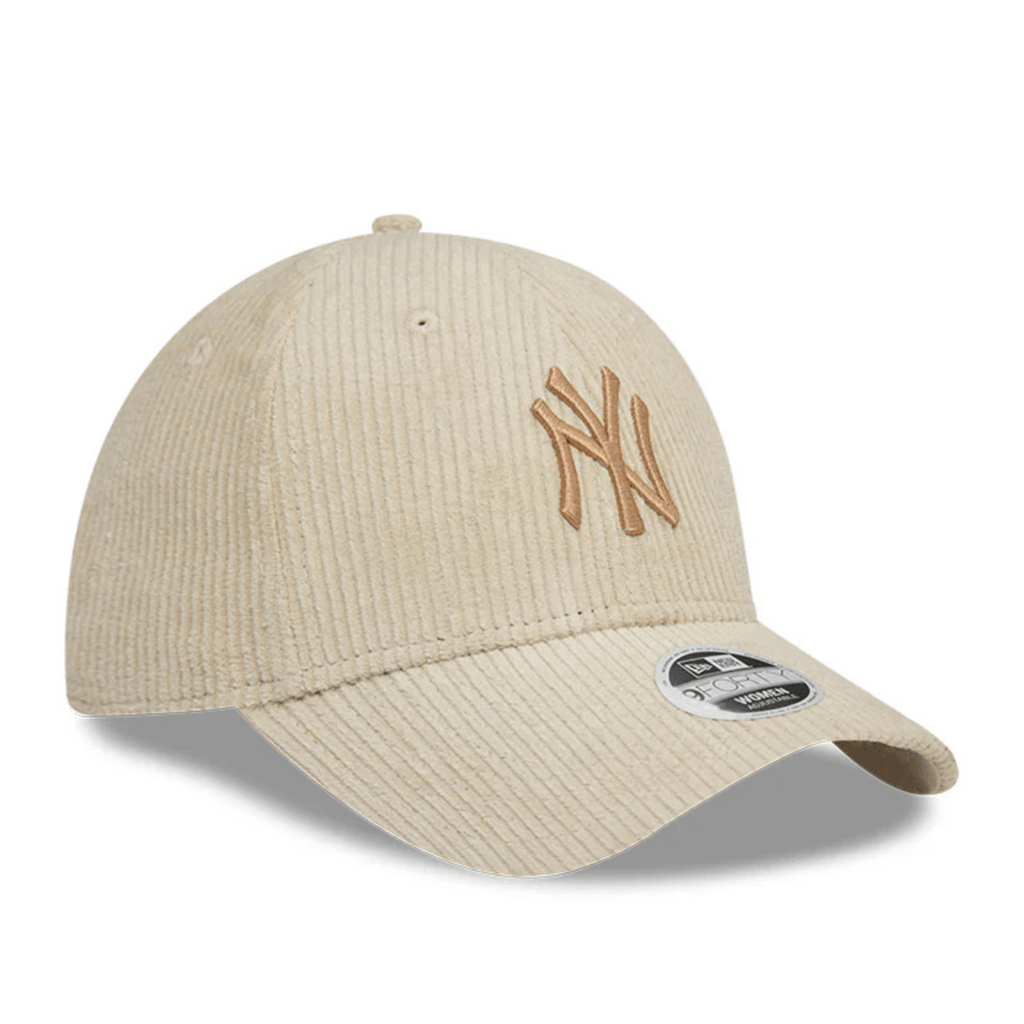 New Era New York Yankees MLB Corduroy 9FORTY Strapback Beige for Women