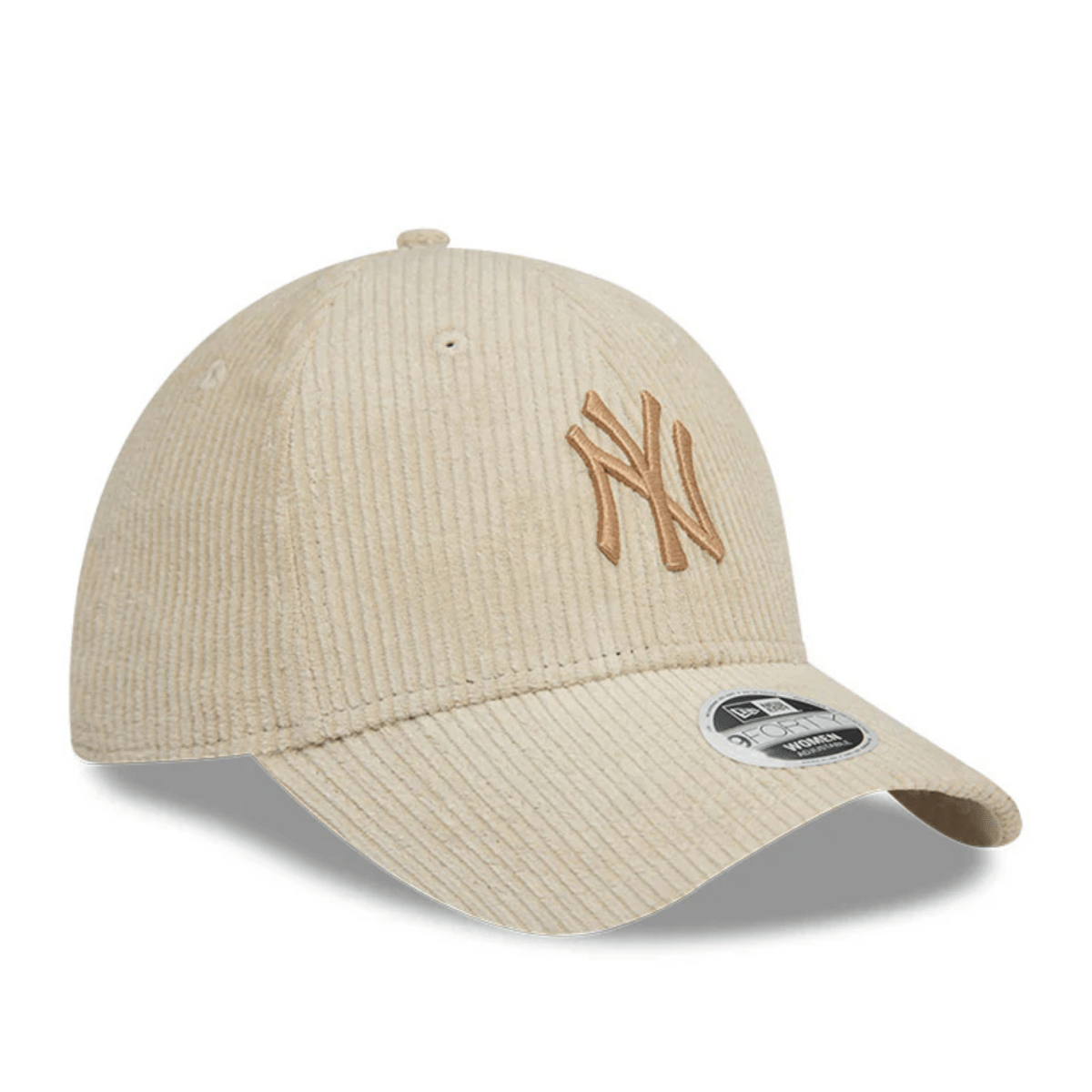 New Era New York Yankees MLB Corduroy 9FORTY Strapback Beige for Women