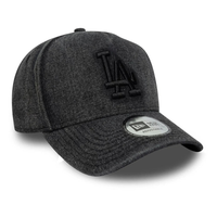 New Era LA Dodgers MLB Denim Black 9FORTY E-Frame Trucker Cap