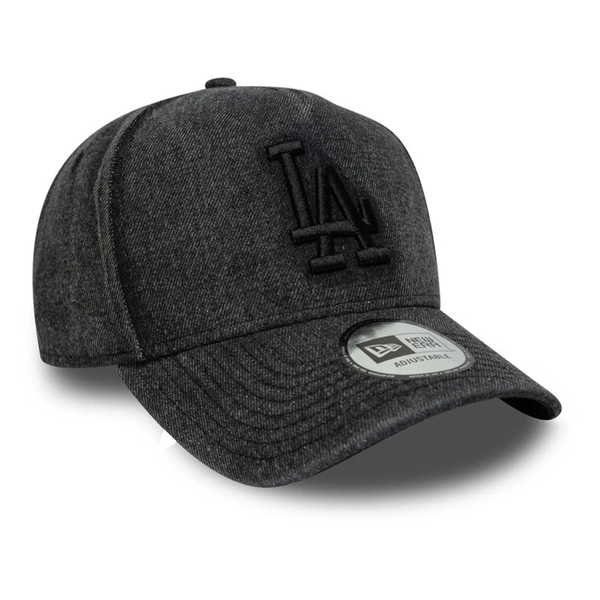 New Era LA Dodgers MLB Denim Black 9FORTY E-Frame Trucker Cap
