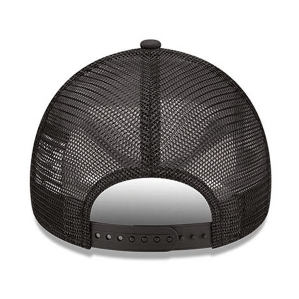 New Era LA Dodgers Tonal Black A-Frame Trucker Cap