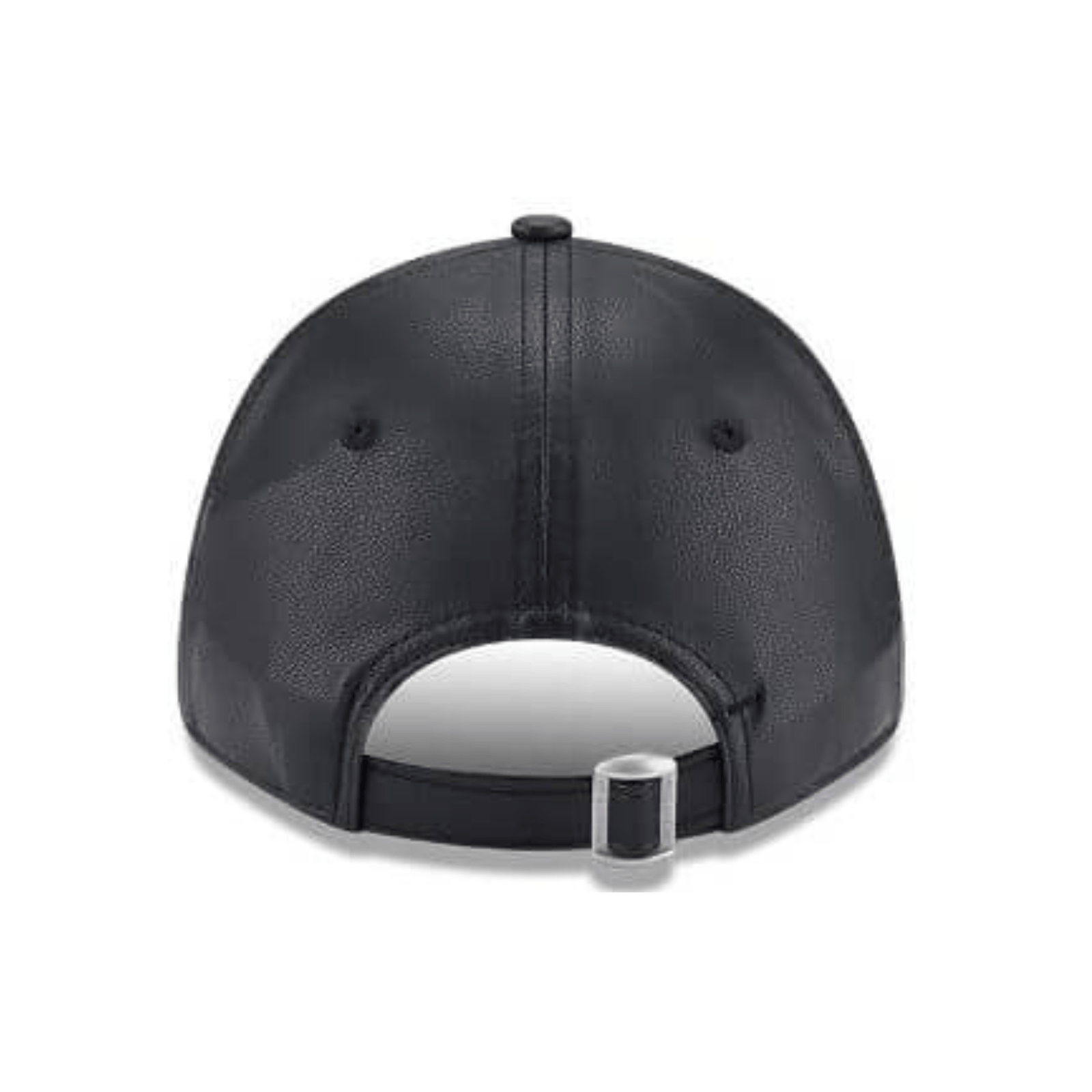 New Era New York Yankees Leather Black 9FORTY Adjustable Cap - Cap On