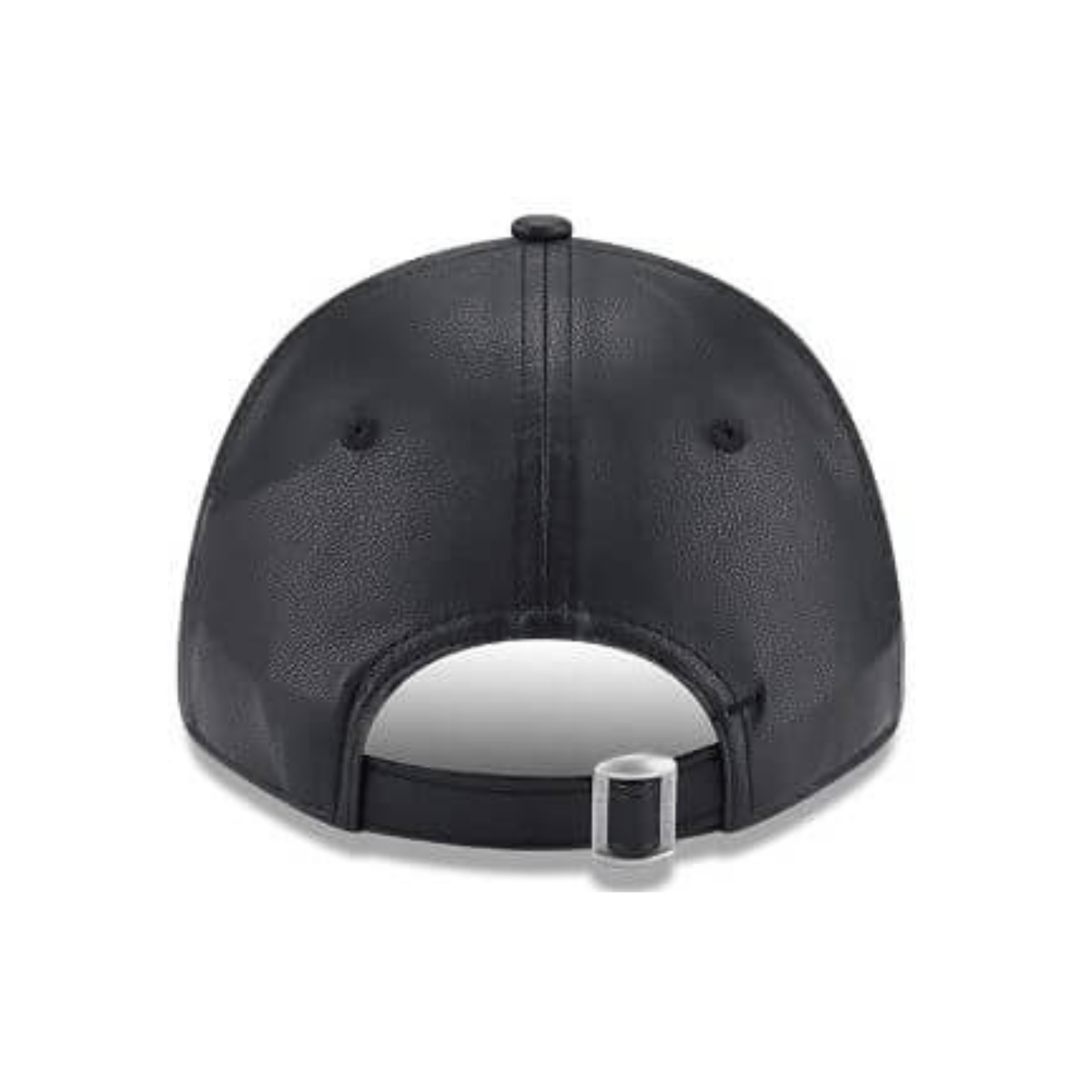 New Era New York Yankees Leather Black 9FORTY Adjustable Cap - Cap On
