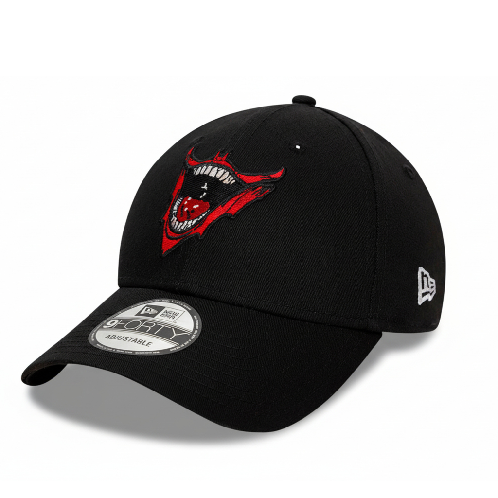 New Era Joker Laughing Smile 9FORTY Adjustable Hat - Black