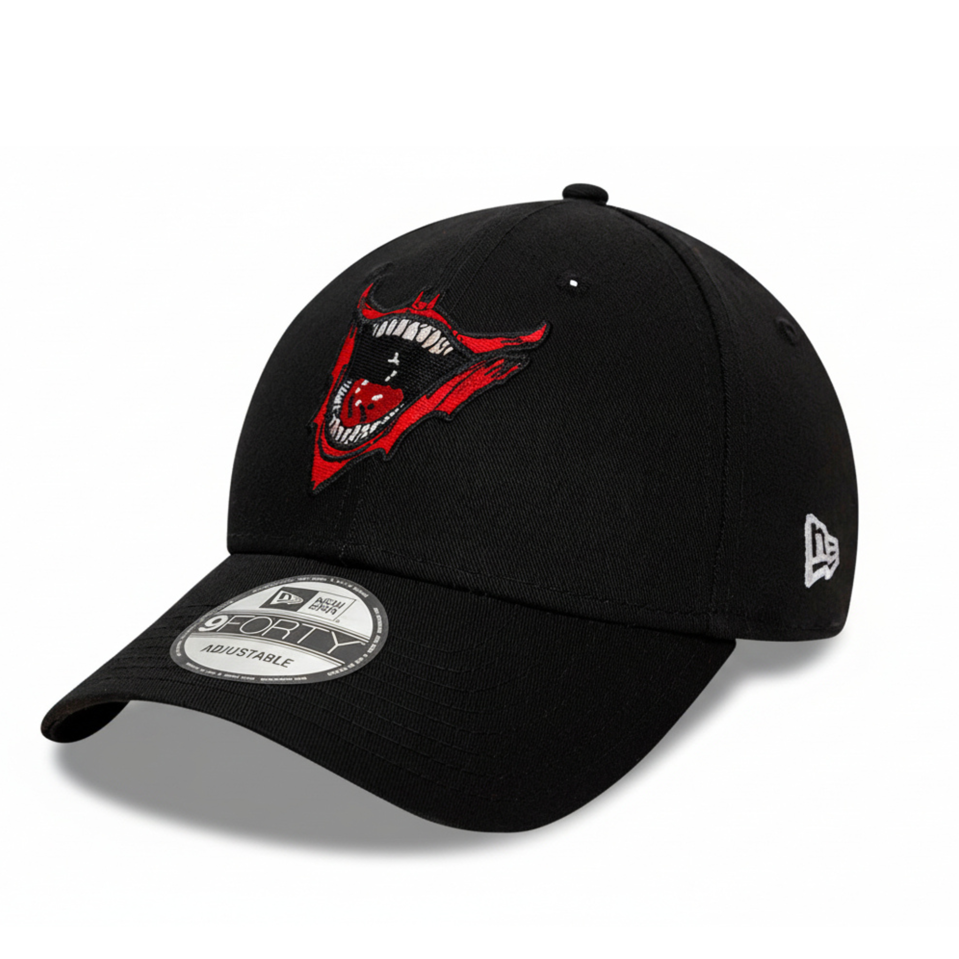 New Era Joker Laughing Smile 9FORTY Adjustable Hat - Black