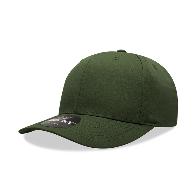 Decky 6022 - 6-Panel Mid Profile, Structured Cotton/Poly Blend Cap - Cap On