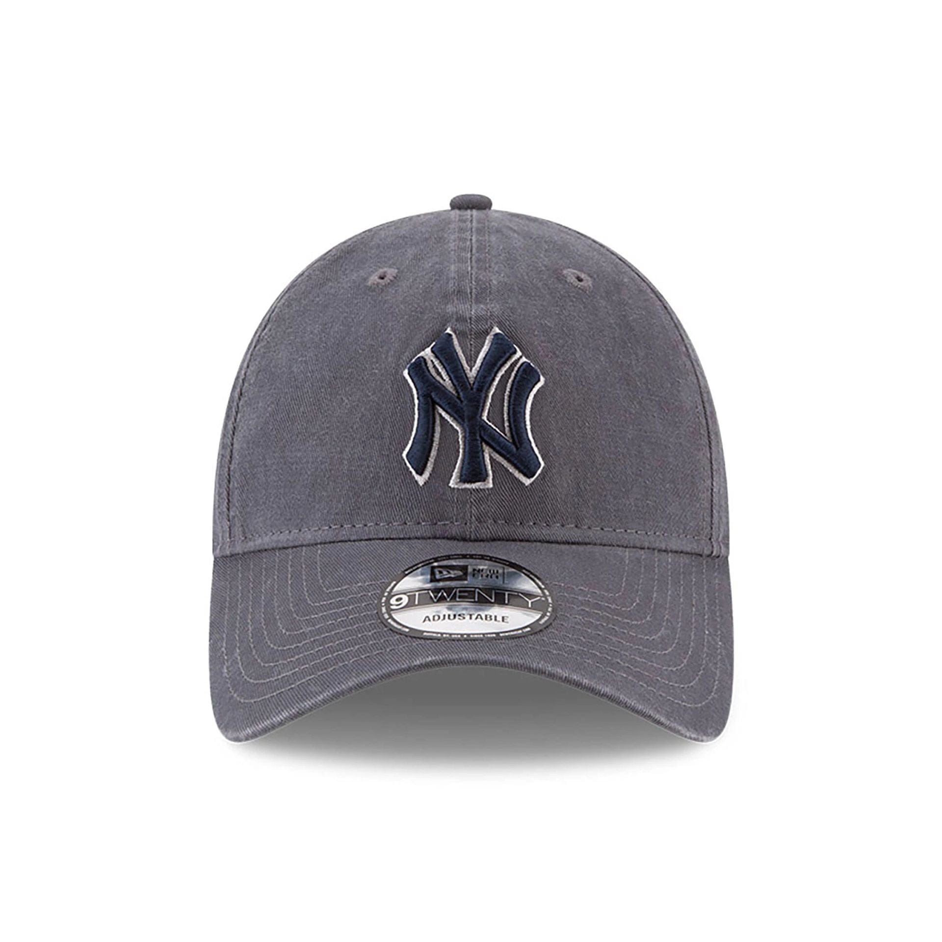 New Era New York Yankees MLB Core Classic Grey 9TWENTY Adjustable Cap - View 2