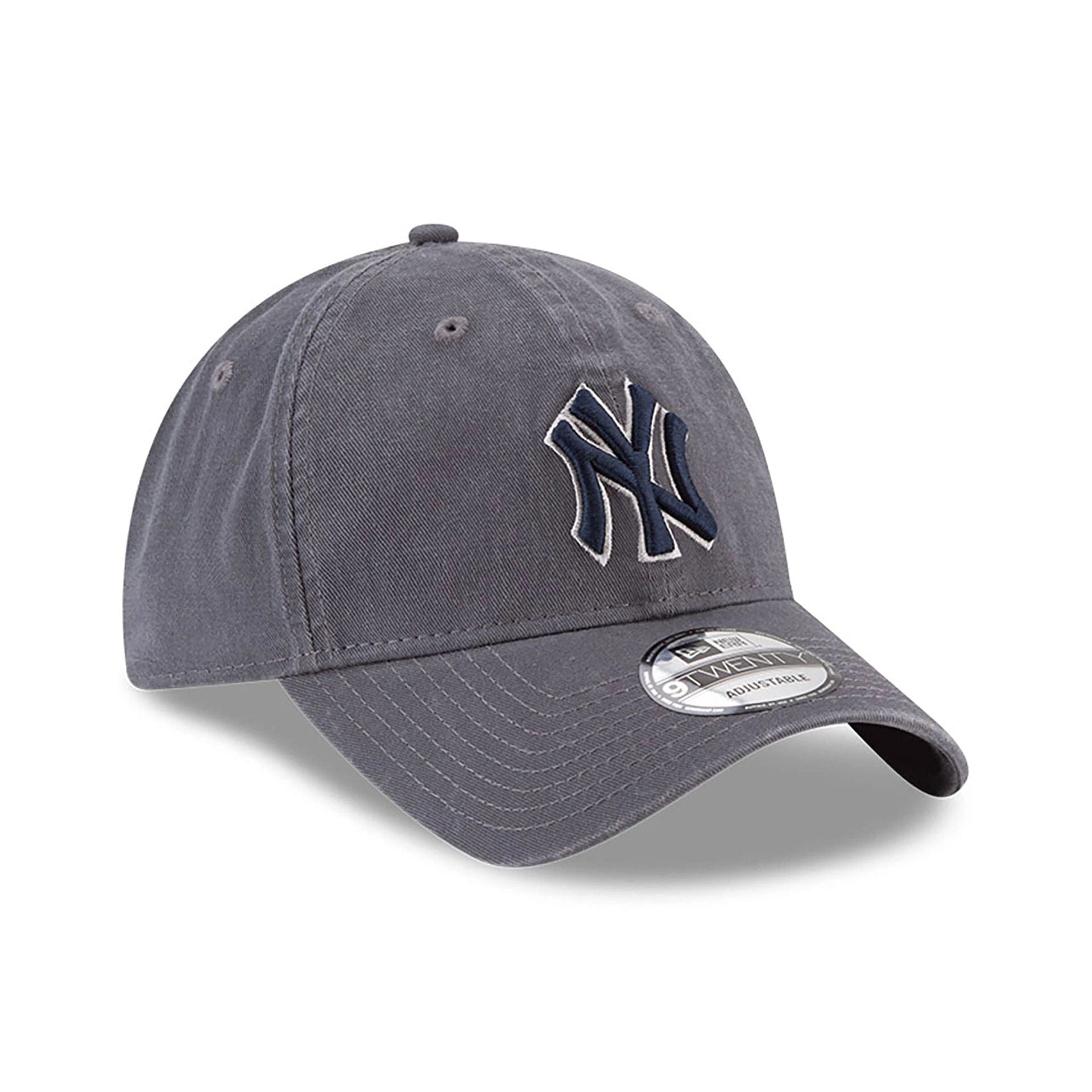 New Era New York Yankees MLB Core Classic Grey 9TWENTY Adjustable Cap - View 3