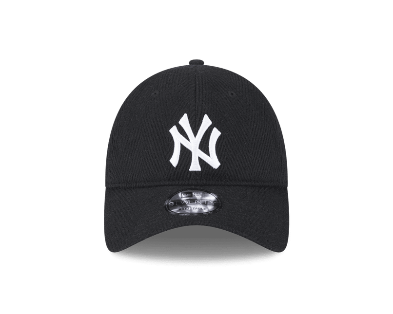 New Era New York Yankees Herringbone 9TWENTY Black - Cap On