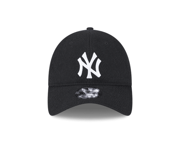 New Era New York Yankees Herringbone 9TWENTY Black - Cap On