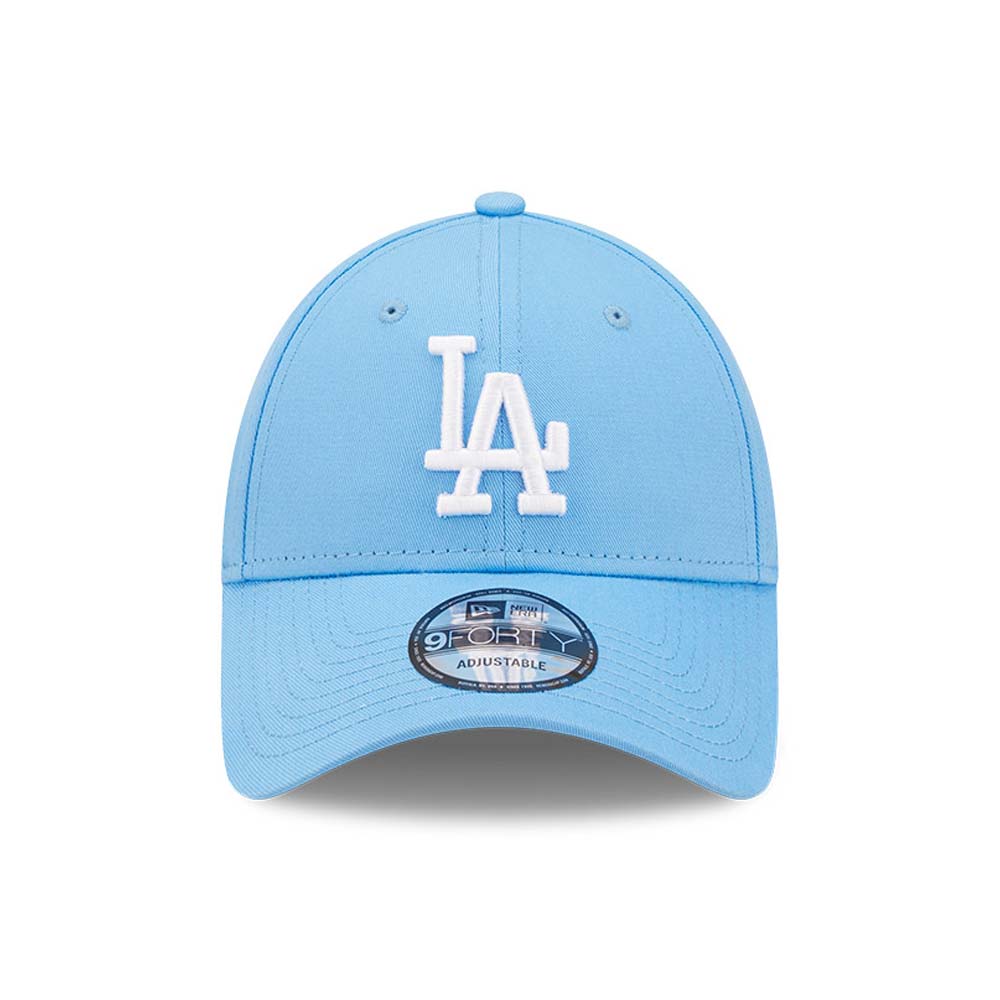 New Era LA Dodgers League Essential Light Blue 9FORTY Adjustable Cap - Cap On