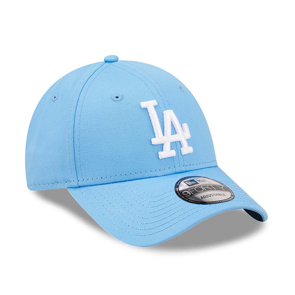 New Era LA Dodgers League Essential Light Blue 9FORTY Adjustable Cap - Cap On