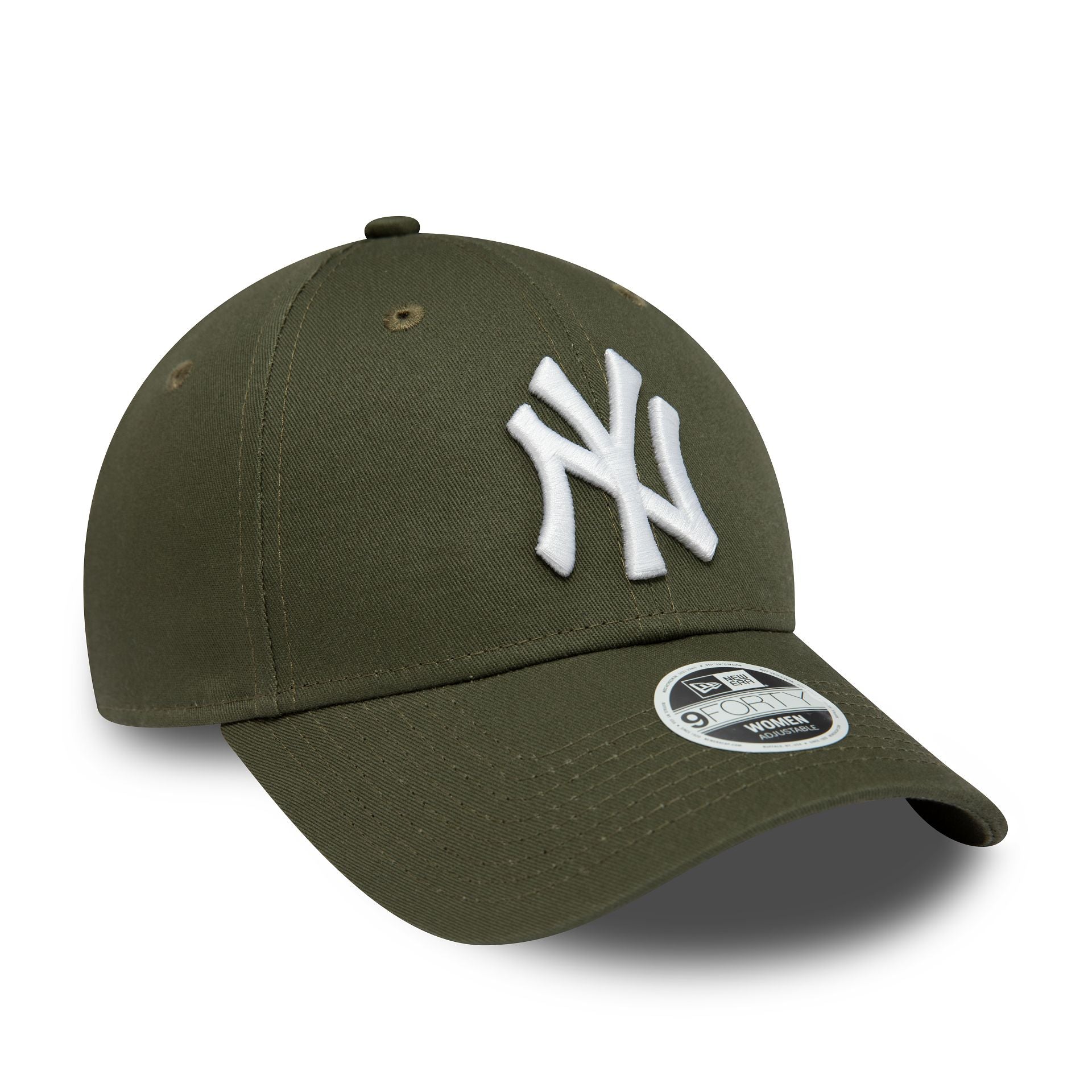 New Era New York Yankees Womens League Essential Green 9FORTY Adjustable Cap - Cap On