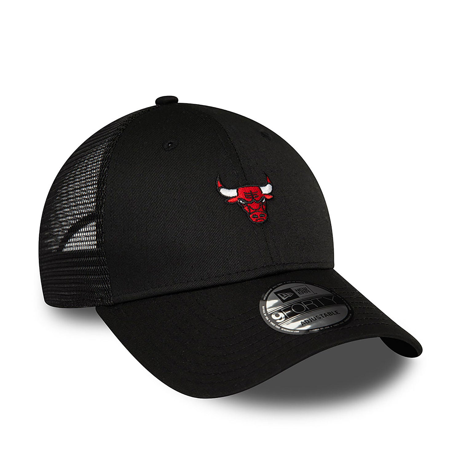 New Era Chicago Bulls Home Field Black 9FORTY A-Frame Trucker Cap - Cap On