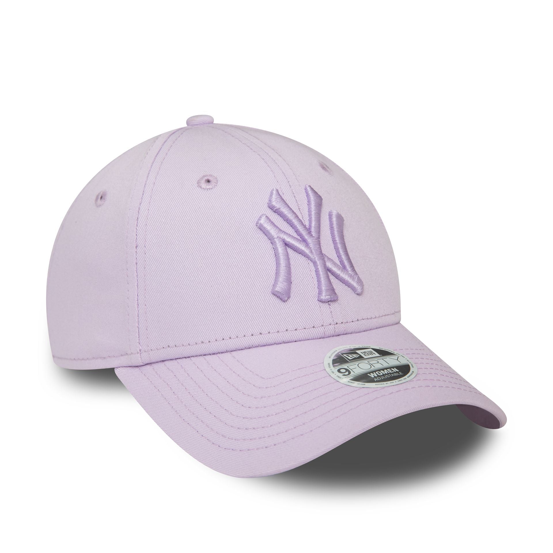 New Era New York Yankees Womens League Essential Lilac 9FORTY Adjustable Cap - Cap On