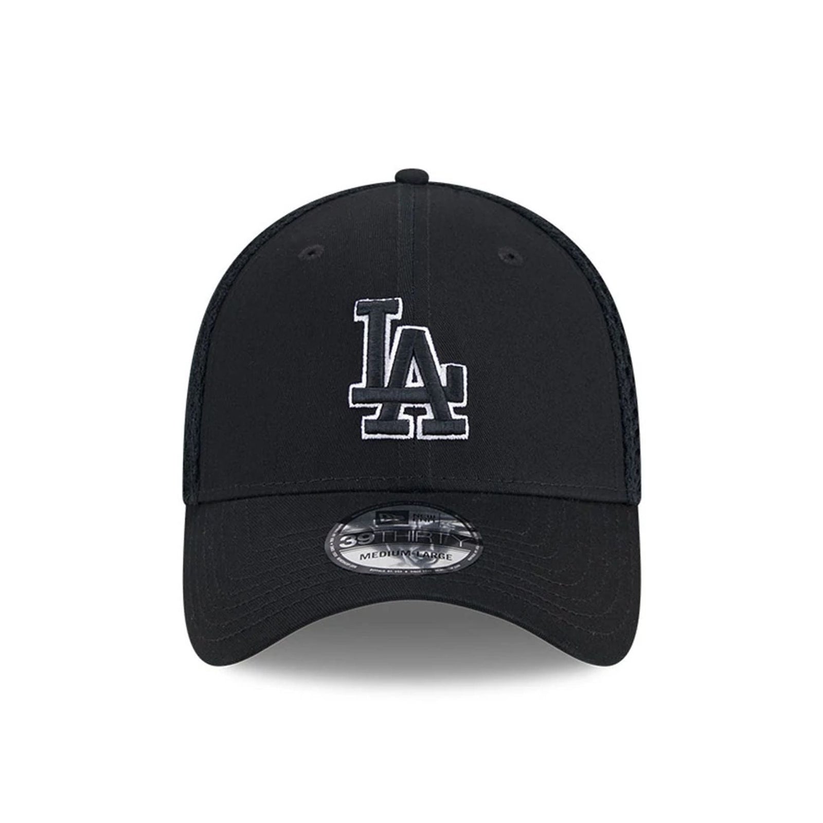 New Era LA Dodgers MLB Evergreen Neo Black 39THIRTY Stretch Fit Cap