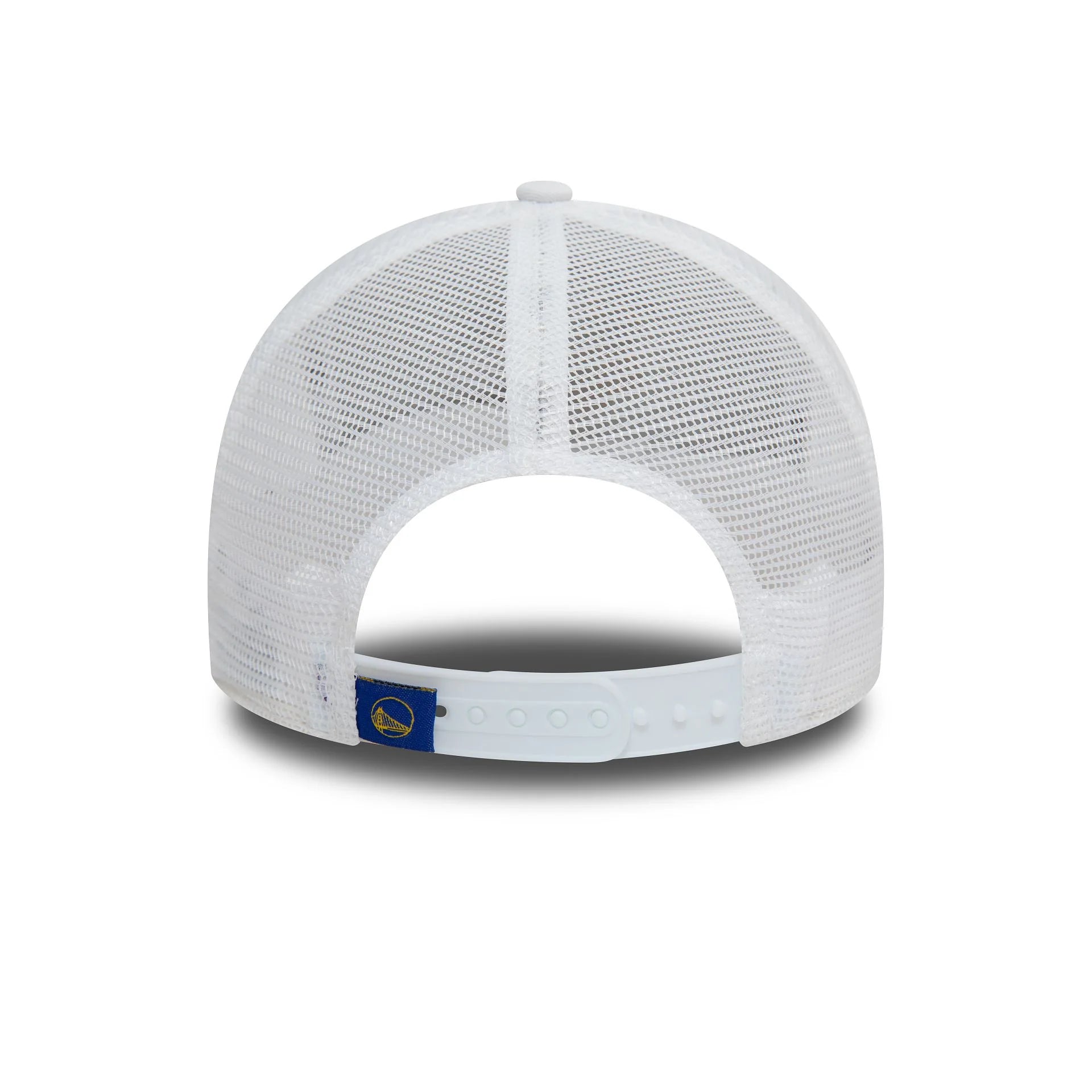 New Era Golden State Warriors NBA Team Logo White A-Frame Trucker Cap