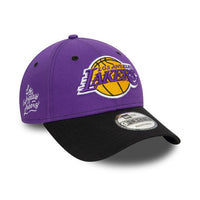 New Era LA Lakers NBA Side Patch Purple 9FORTY Adjustable Cap