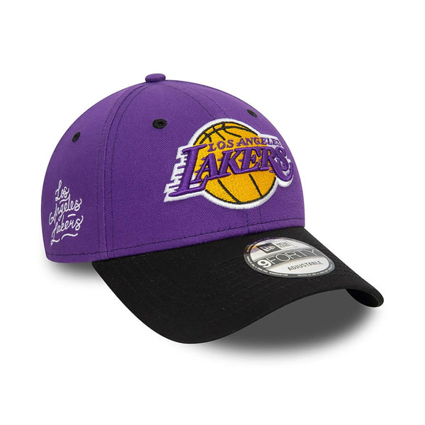 New Era LA Lakers NBA Side Patch Purple 9FORTY Adjustable Cap