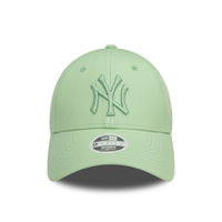New Era New York Yankees Womens Pu Leather Green 9FORTY Adjustable Cap - Cap On