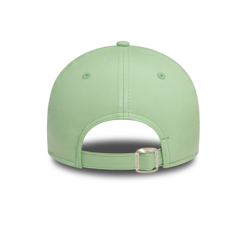 New Era New York Yankees Womens Pu Leather Green 9FORTY Adjustable Cap - Cap On