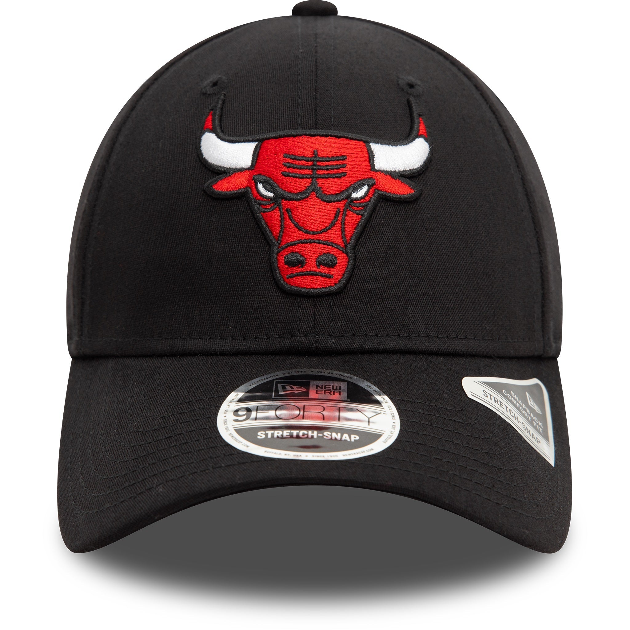New Era Chicago Bulls NBA 9FORTY Stretch Snap Black Cap