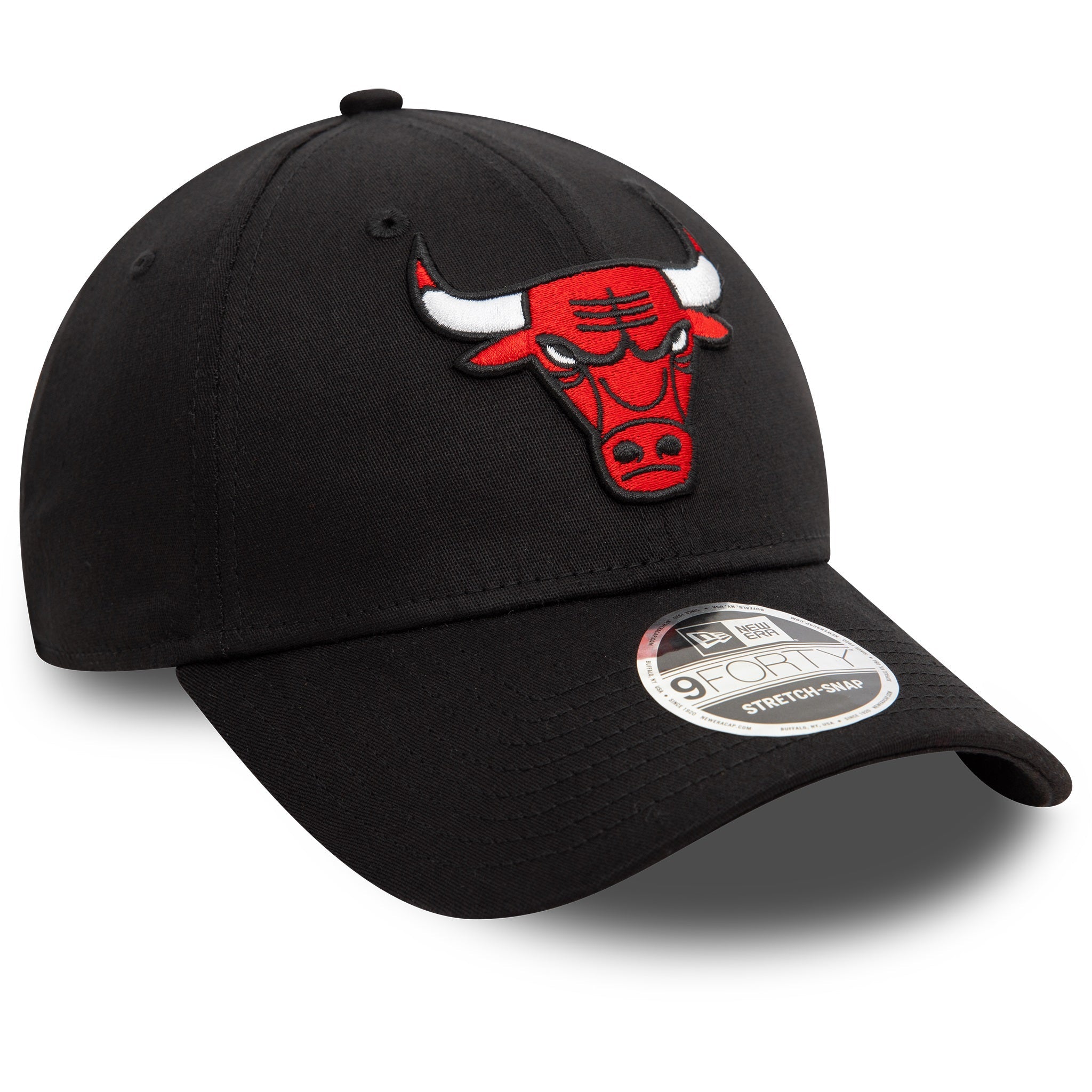 New Era Chicago Bulls NBA 9FORTY Stretch Snap Black Cap