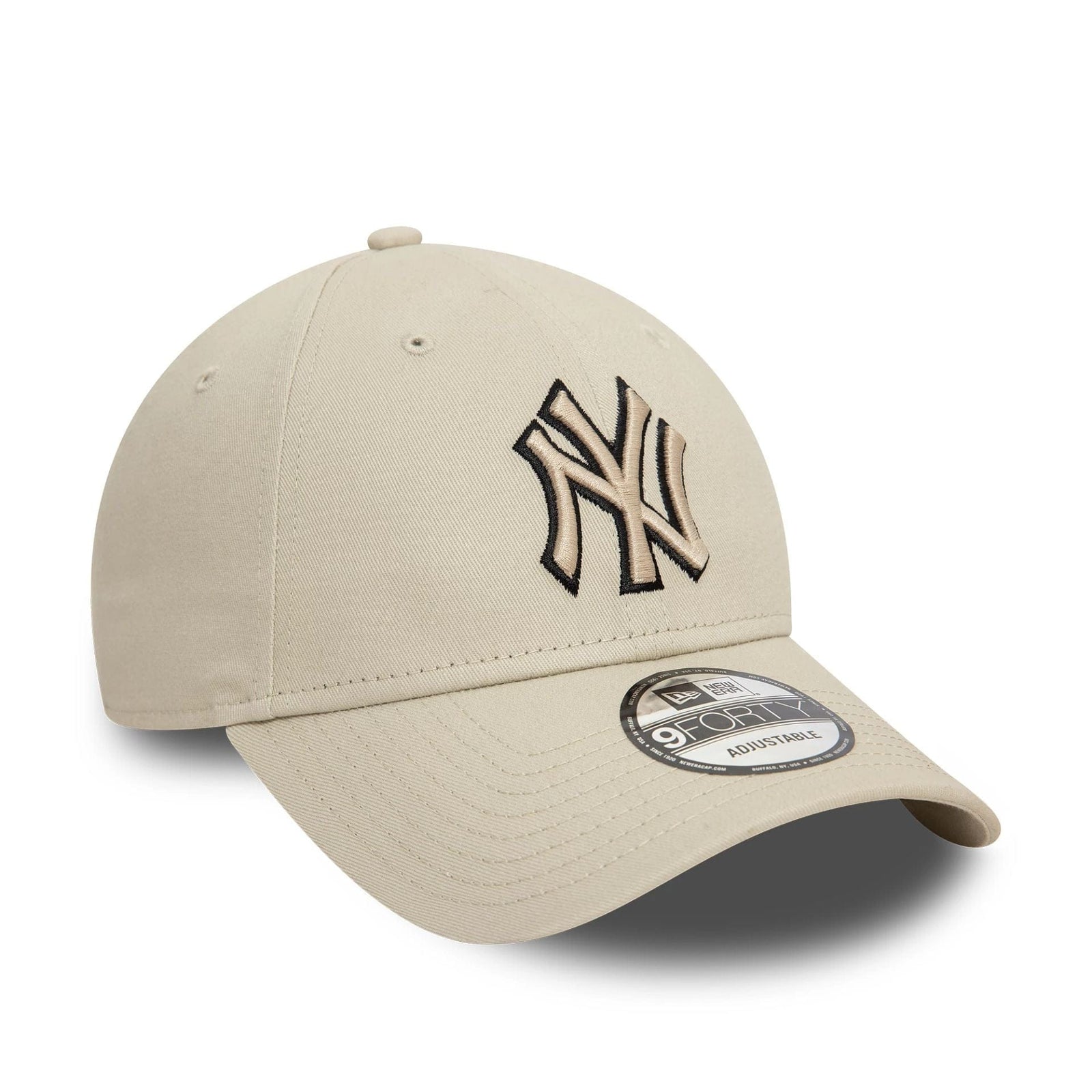 New Era New York Yankees MLB Team Outline Cream 9FORTY Cap