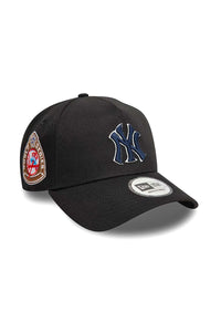 New Era New York Yankees League Essential A-Frame Trucker Black Navy Cap