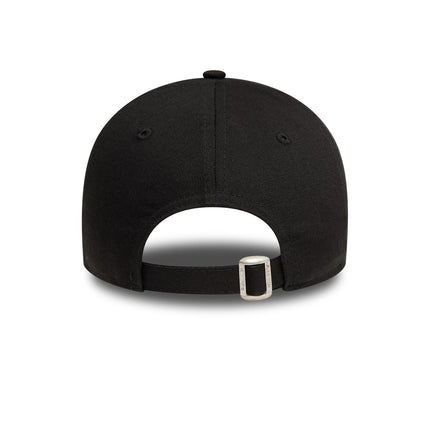New Era New York Yankees Womens Icon Black 9FORTY Adjustable Cap - Cap On