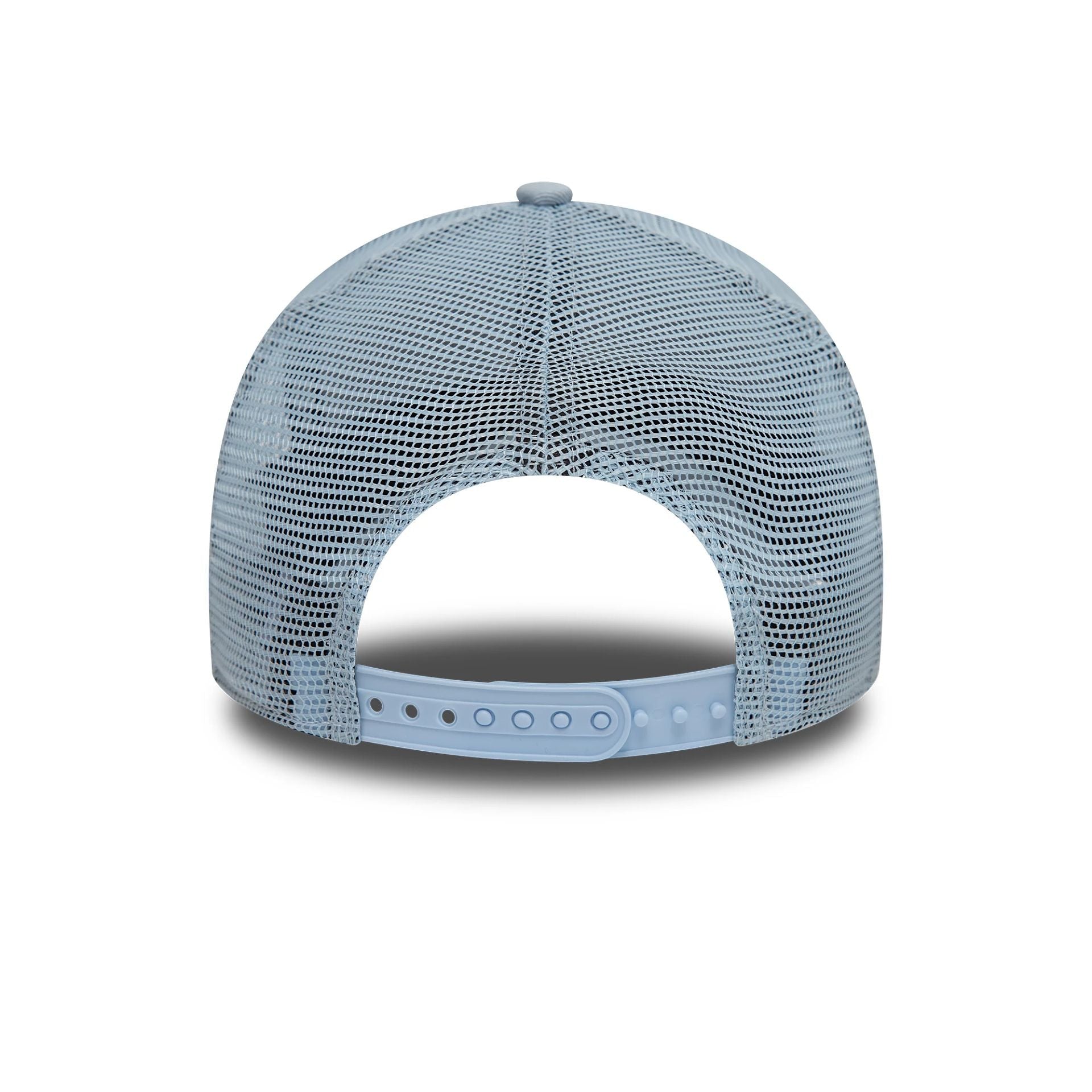 New Era LA Dodgers Youth League Essential Pastel Blue 9FORTY A-Frame Trucker Adjustable Cap - Cap On