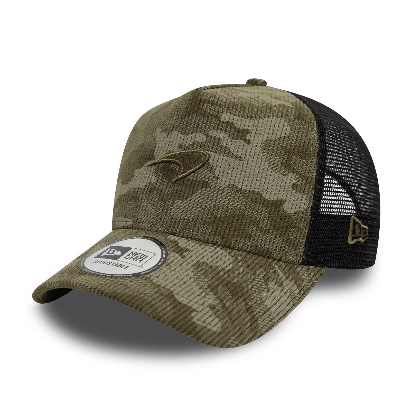 New Era McLaren F1 Camouflage 9FORTY E-Frame Trucker Cap