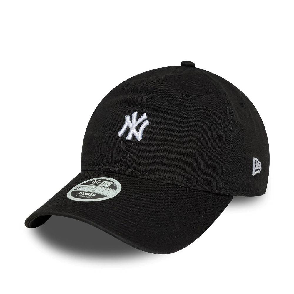 New Era New York Yankees Womens Mini Washed Black 9TWENTY Adjustable Cap
