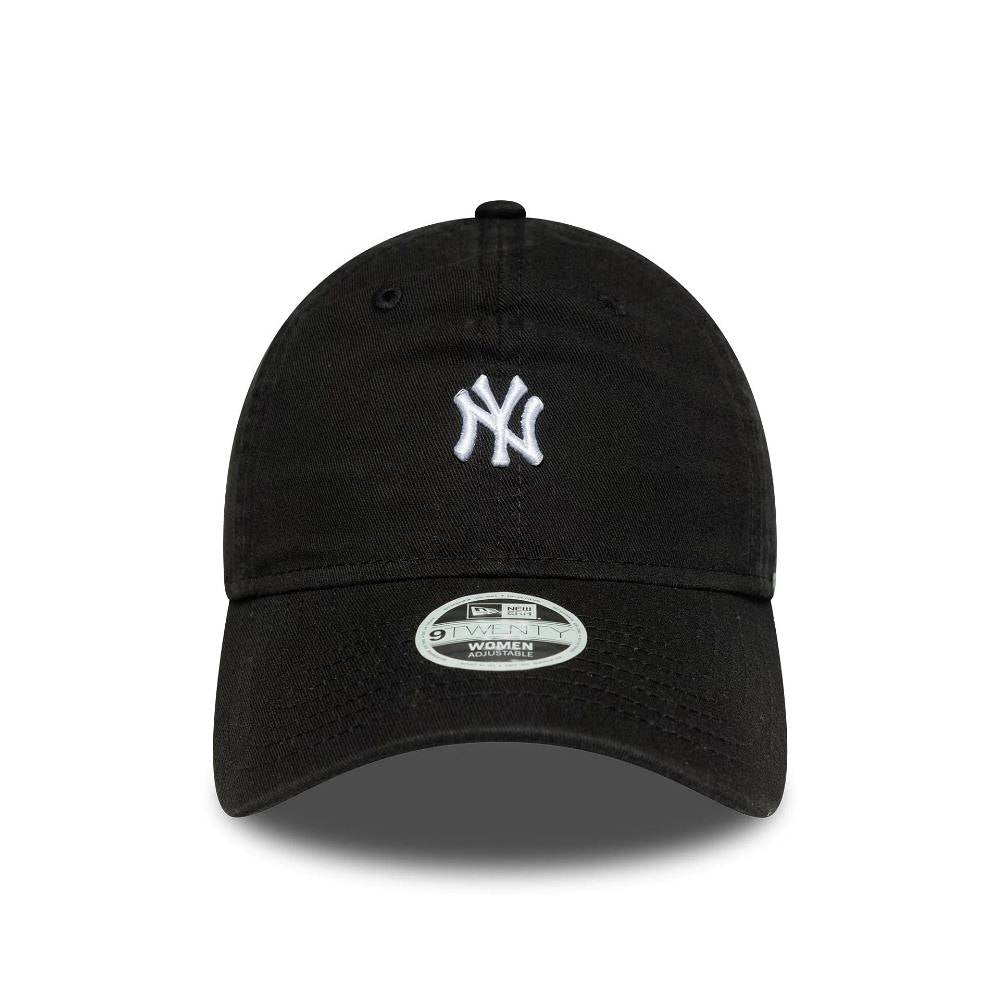 New Era New York Yankees Womens Mini Washed Black 9TWENTY Adjustable Cap