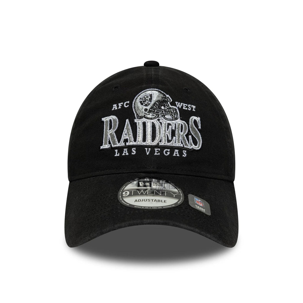 New Era Las Vegas Raiders NFL Helmet Black 9TWENTY Adjustable Cap