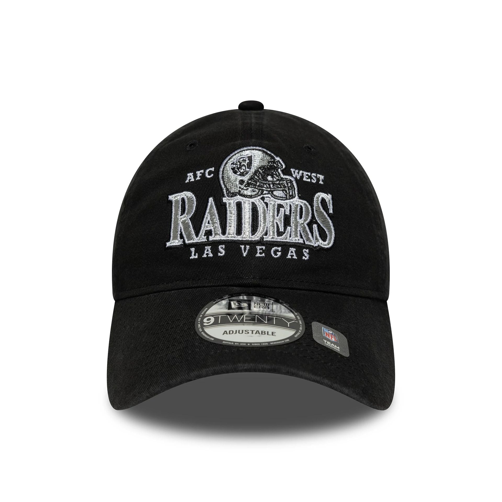 New Era Las Vegas Raiders NFL Helmet Black 9TWENTY Adjustable Cap