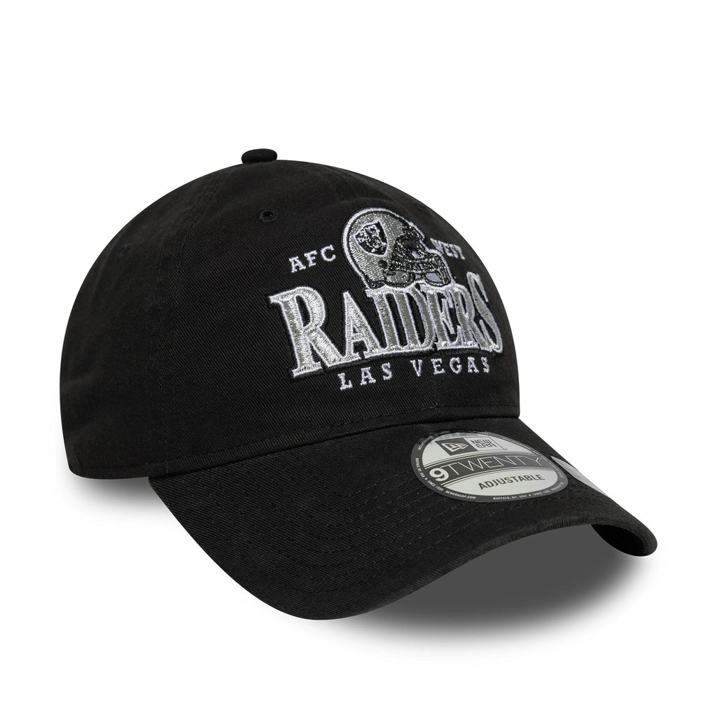New Era Las Vegas Raiders NFL Helmet Black 9TWENTY Adjustable Cap