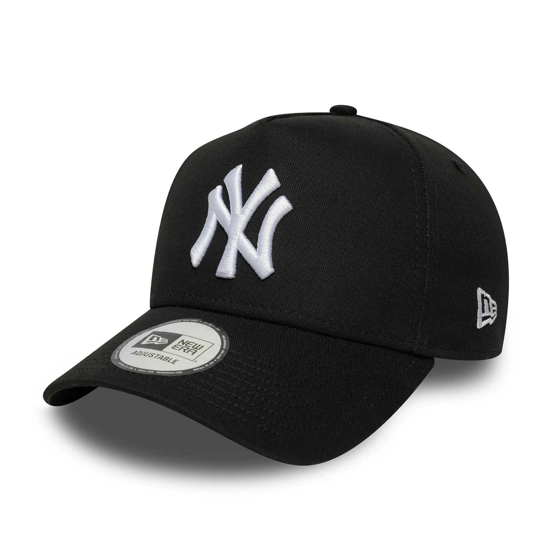 New Era New York Yankees MLB League Essential Black 9FORTY E-Frame Adjustable Cap
