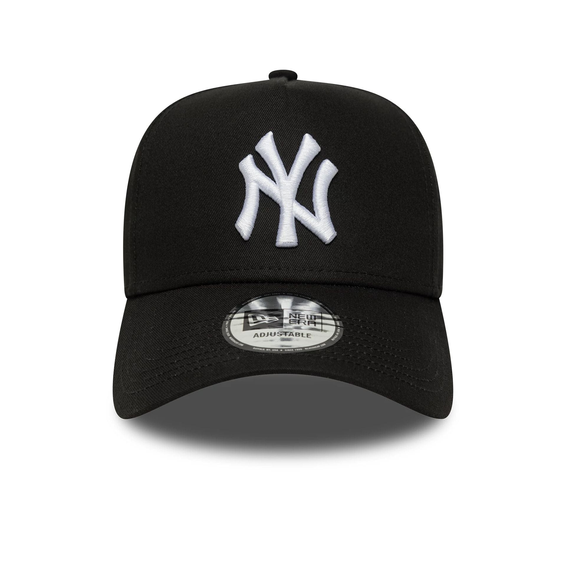 New Era New York Yankees MLB League Essential Black 9FORTY E-Frame Adjustable Cap