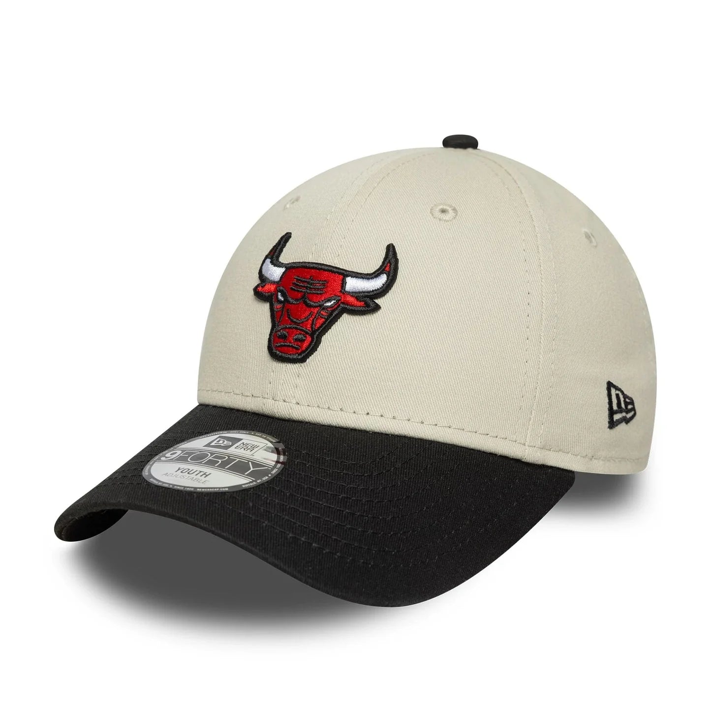 New Era Youth NBA Colour Block Chicago Bulls Cream 9FORTY Cap