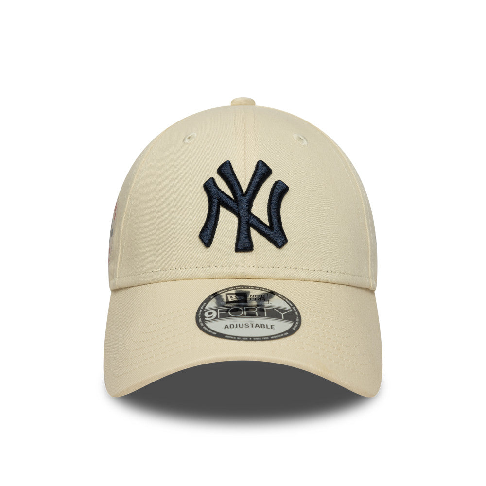 New Era New York Yankees MLB Side Patch Light Cream 9FORTY Cap