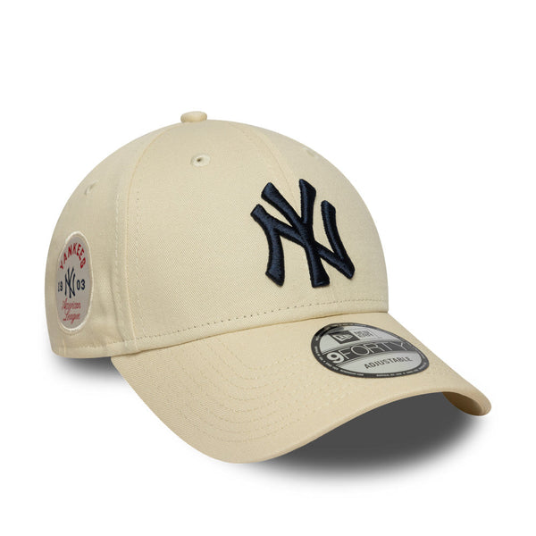 New Era New York Yankees MLB Side Patch Light Cream 9FORTY Cap